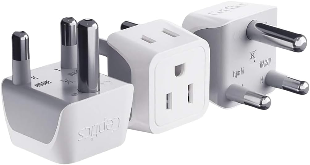 Ceptics Universal Travel Adapter, 35W International Power Adapter with PD & QC 3.0 Dual USB-C, 3 USB Travel Adapter Worldwide, Type I C G A Outlets 110V 220V A/C - EU Euro US UK (11-KU)