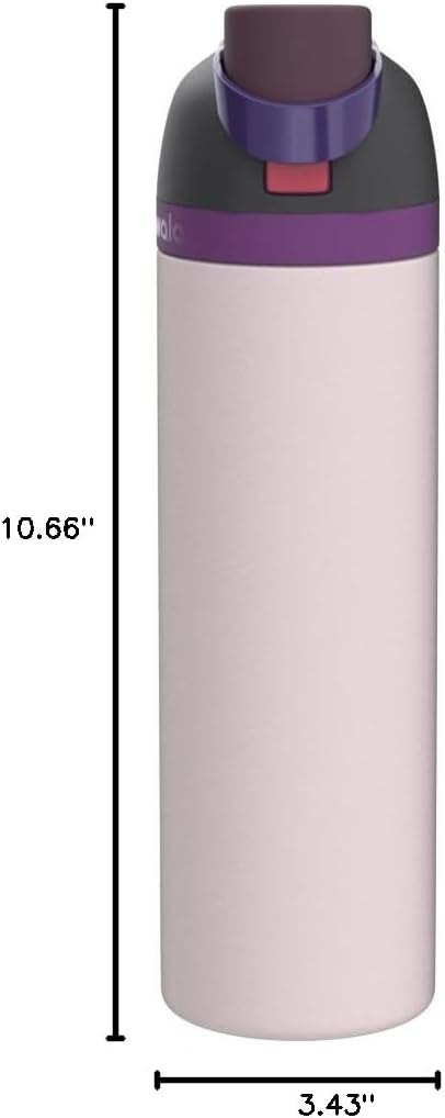 Owala FreeSip Insulated Stainless Steel Water Bottle with Straw, BPA-Free Sports Water Bottle, Great for Travel, 24 Oz, Denim
