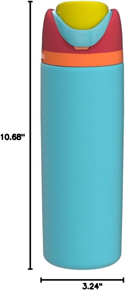 Owala FreeSip Insulated Stainless Steel Water Bottle with Straw, BPA-Free Sports Water Bottle, Great for Travel, 24 Oz, Denim
