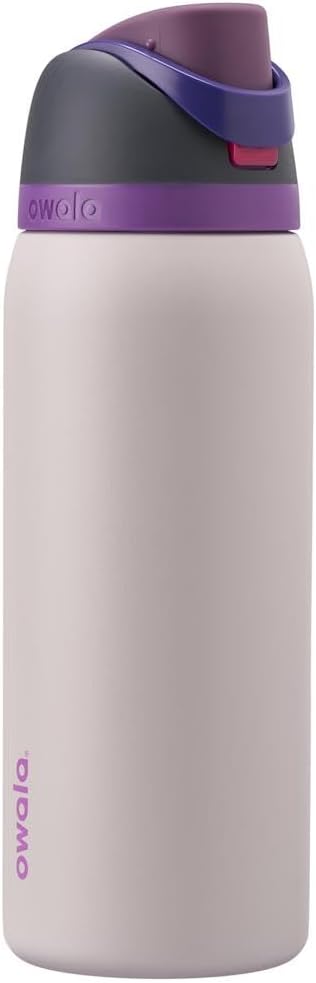 Owala FreeSip Insulated Stainless Steel Water Bottle with Straw, BPA-Free Sports Water Bottle, Great for Travel, 24 Oz, Denim