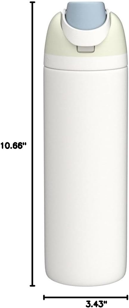 Owala FreeSip Insulated Stainless Steel Water Bottle with Straw, BPA-Free Sports Water Bottle, Great for Travel, 24 Oz, Denim