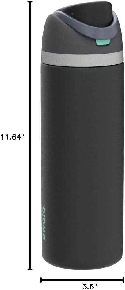 Owala FreeSip Insulated Stainless Steel Water Bottle with Straw, BPA-Free Sports Water Bottle, Great for Travel, 24 Oz, Denim