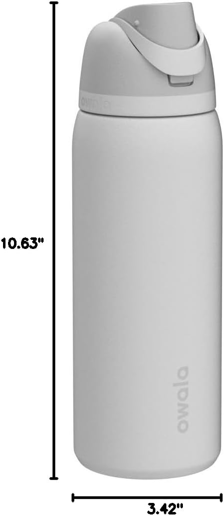 Owala FreeSip Insulated Stainless Steel Water Bottle with Straw, BPA-Free Sports Water Bottle, Great for Travel, 24 Oz, Denim