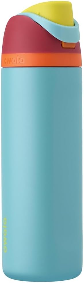 Owala FreeSip Insulated Stainless Steel Water Bottle with Straw, BPA-Free Sports Water Bottle, Great for Travel, 24 Oz, Denim