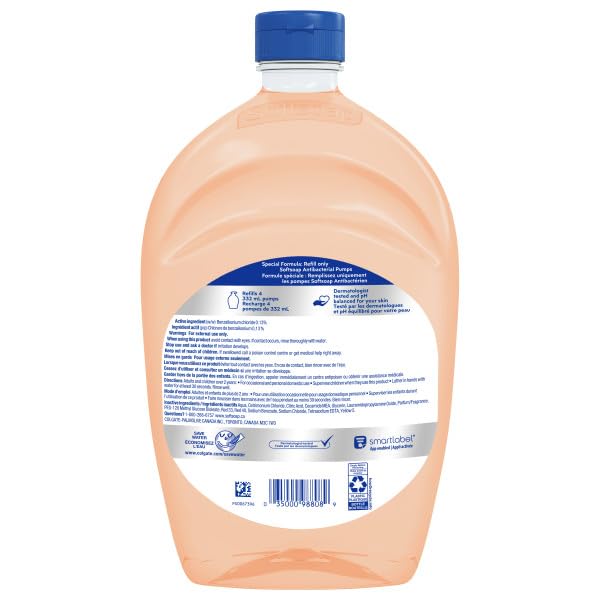 Softsoap Antibacterial Liquid Hand Soap Refill, White Tea & Berry Scented Hand Soap, 50 Ounce(Packaging May Vary)