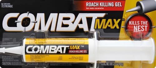Combat Max Roach Killing Gel for Indoor and Outdoor Use, 1 Syringe, 2.1 Ounce (Pack of 1)