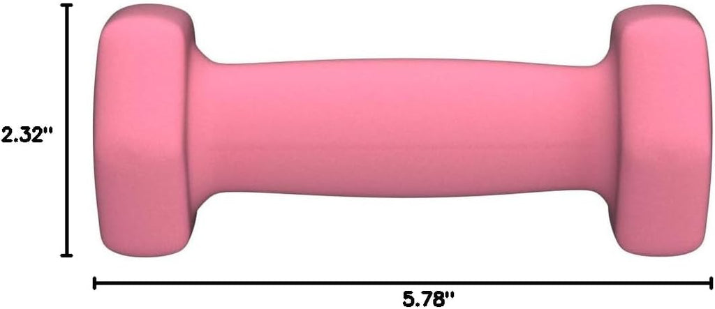 Basics Neoprene Dumbbell Hand Weights for Exercise and Muscle Toning