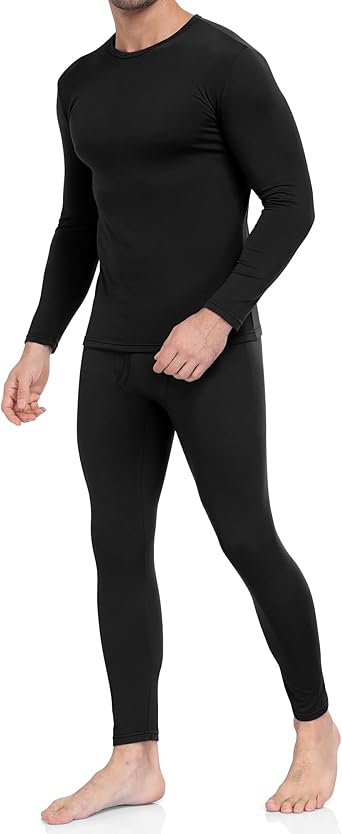 WEERTI Thermal Underwear for Men Long Johns with Fleece Lined Base Layer Men Cold Weather Top Bottom