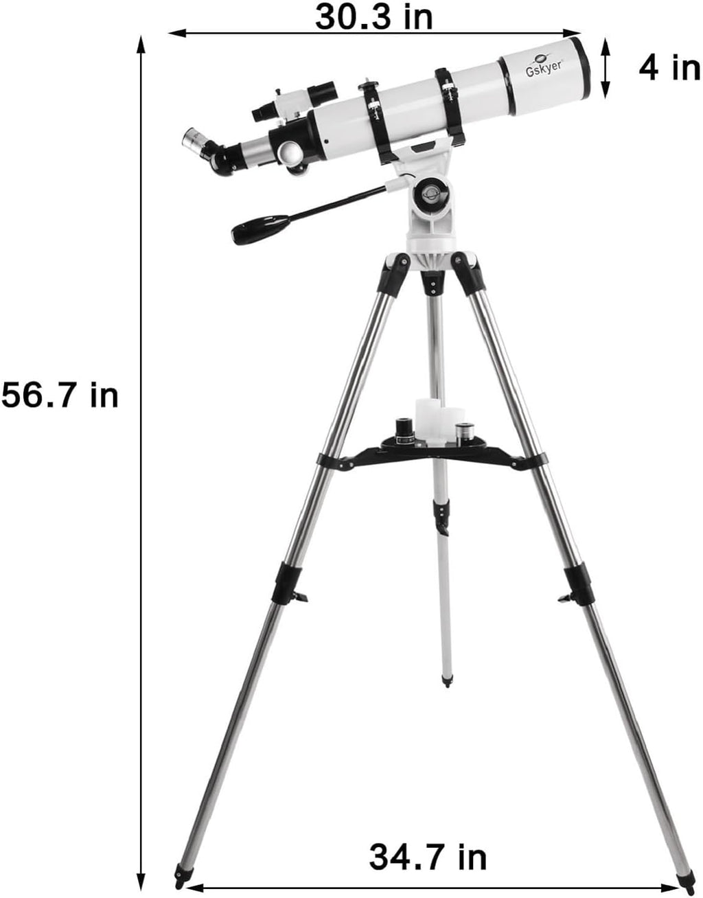 Gskyer Telescope, 70mm Aperture 400mm AZ Mount Astronomical Refracting Telescope for Kids Beginners - Travel Telescope with Carry Bag, Phone Adapter and Wireless Remote.