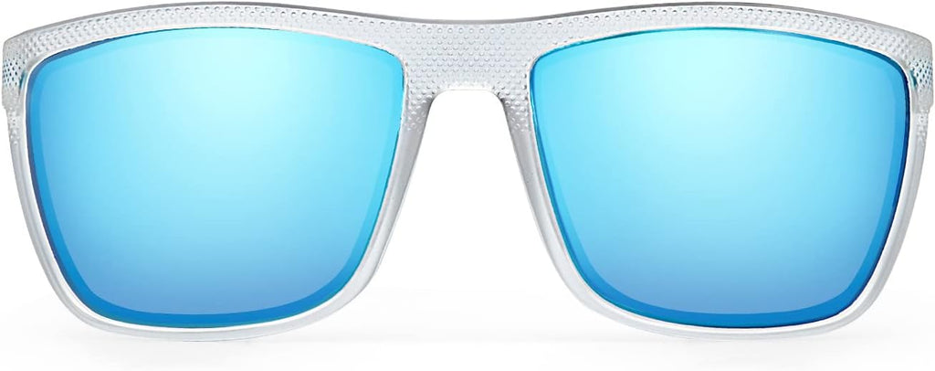 ZENOTTIC Polarized Sunglasses for Men Lightweight TR90 Frame UV400 Protection Square Sun Glasses