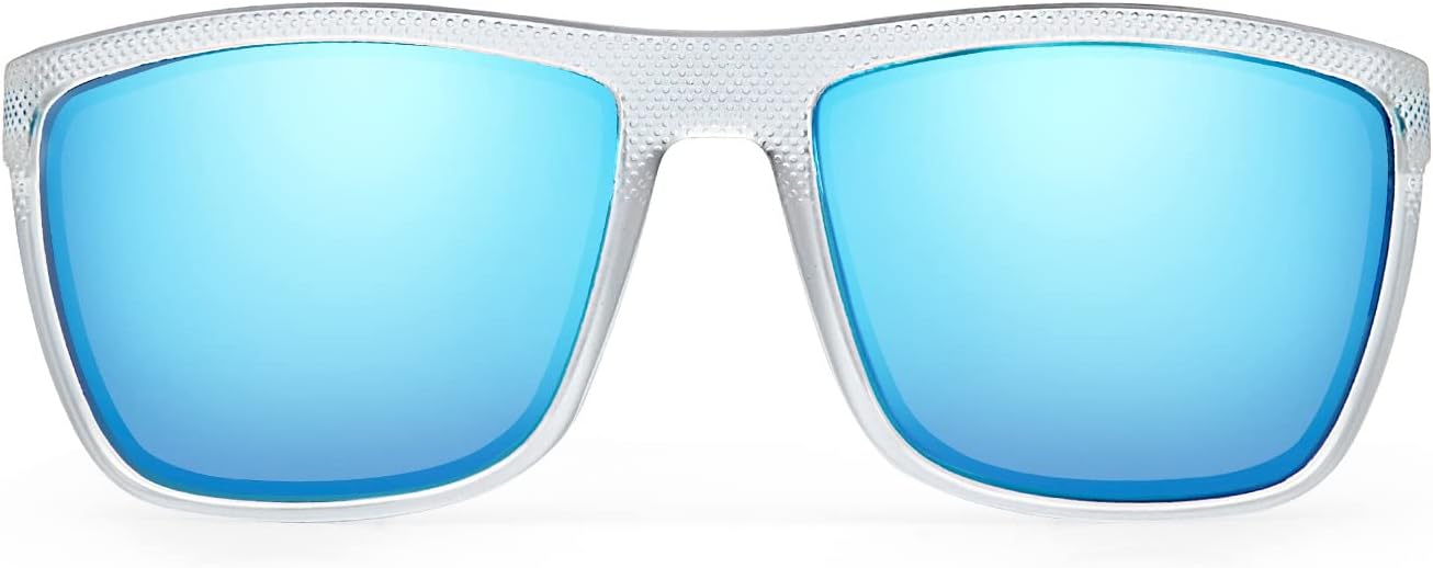 ZENOTTIC Polarized Sunglasses for Men Lightweight TR90 Frame UV400 Protection Square Sun Glasses