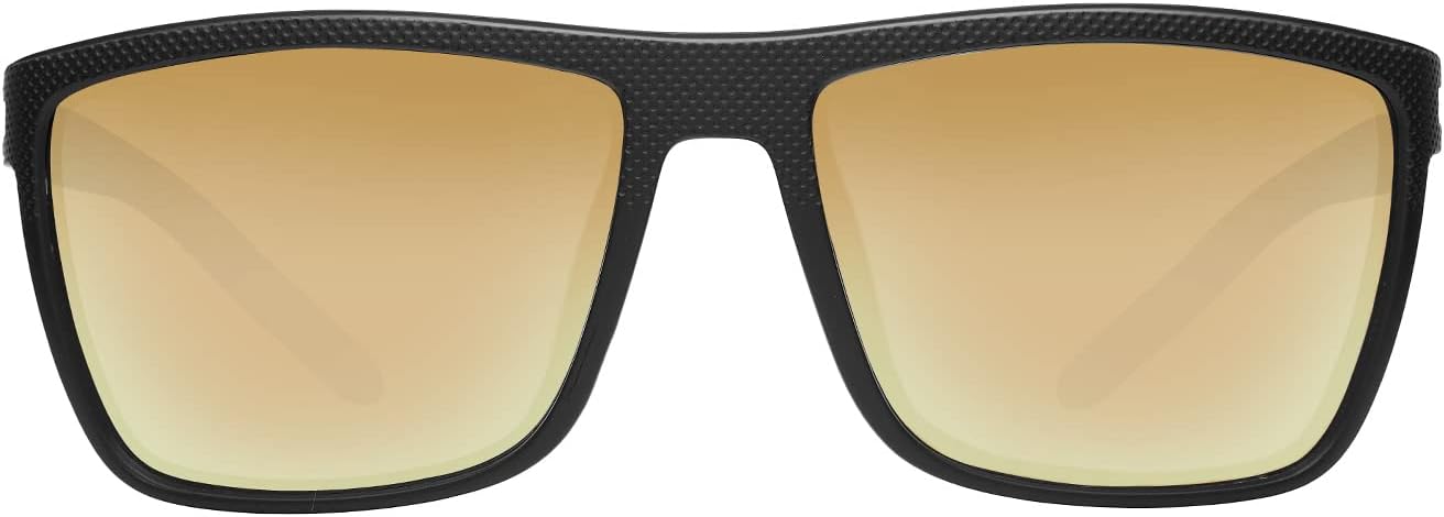 ZENOTTIC Polarized Sunglasses for Men Lightweight TR90 Frame UV400 Protection Square Sun Glasses