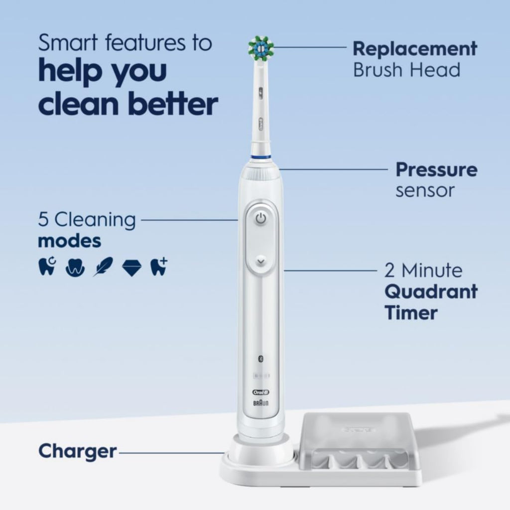 Oral-B Pro 5000 Smartseries Power Rechargeable Electric Toothbrush with Bluetooth Connectivity, Black Edition