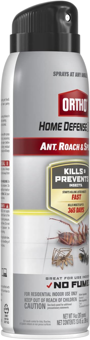 Ortho Home Defense Max Indoor Insect Barrier with Extended Reach Comfort Wand, Kills Ants, Roaches, Spiders, Fleas and Ticks, 1 gal.