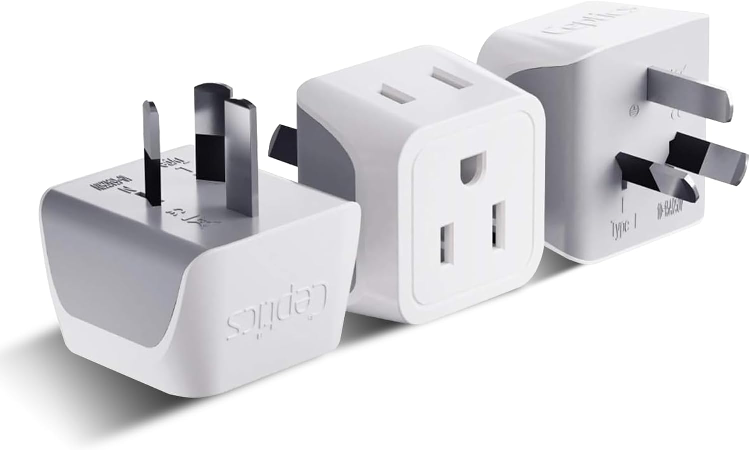 Ceptics Universal Travel Adapter, 35W International Power Adapter with PD & QC 3.0 Dual USB-C, 3 USB Travel Adapter Worldwide, Type I C G A Outlets 110V 220V A/C - EU Euro US UK (11-KU)