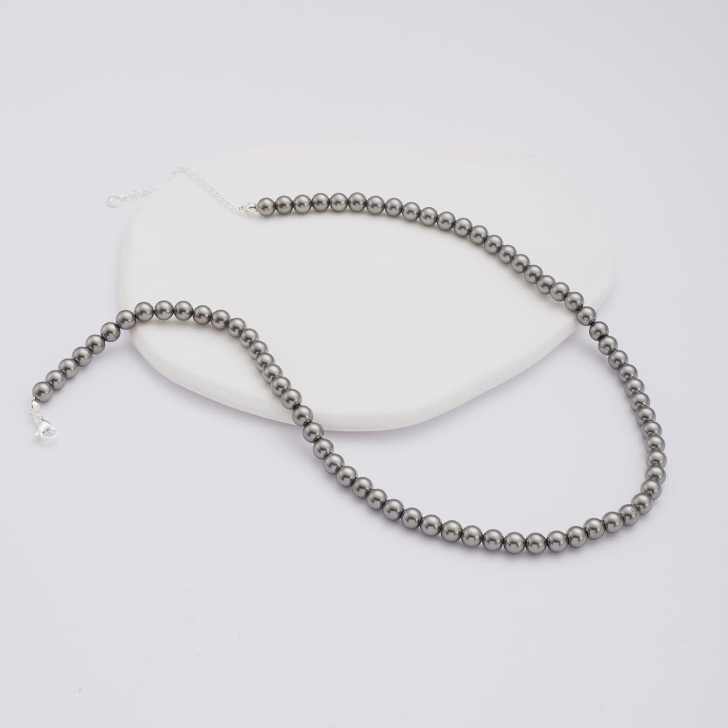 Dainty Pearl Pendant Necklaces for Women 14K Gold Plated Handmade Layered Pearl Chain Necklace Delicate Layered Pearl Necklace Everyday Jewelry Gift