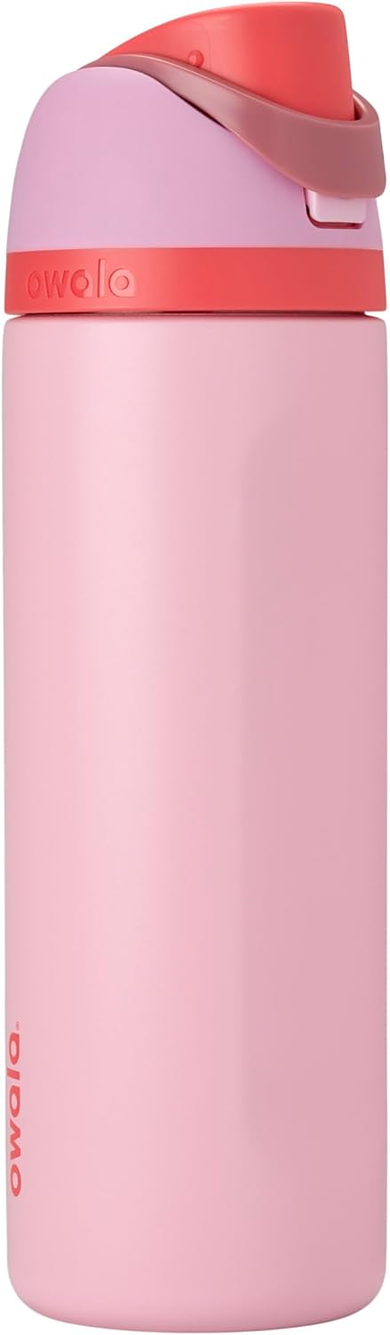 Owala FreeSip Insulated Stainless Steel Water Bottle with Straw, BPA-Free Sports Water Bottle, Great for Travel, 24 Oz, Denim