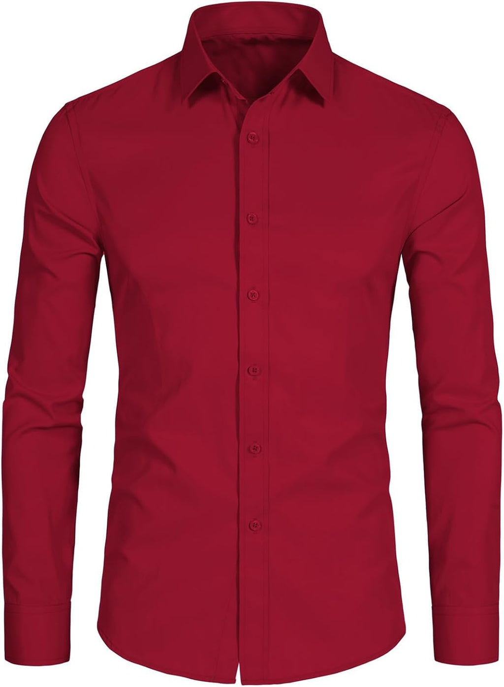 BEILU Stretch Mens Slim Fit Dress Shirts Formal Long Sleeve Button Down Shirts