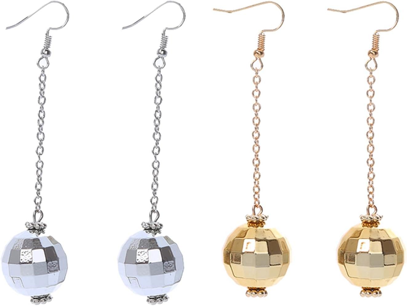 Disco Ball Earrings 24mm 70'S Disco Punk Earrings for Women Jewelry