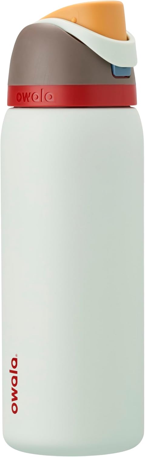 Owala FreeSip Insulated Stainless Steel Water Bottle with Straw, BPA-Free Sports Water Bottle, Great for Travel, 24 Oz, Denim