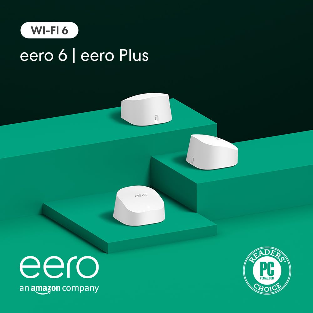 eero 6 mesh wifi extender - Add up to 1,500 sq. ft. of Wi-Fi 6 coverage to your existing eero mesh wifi network