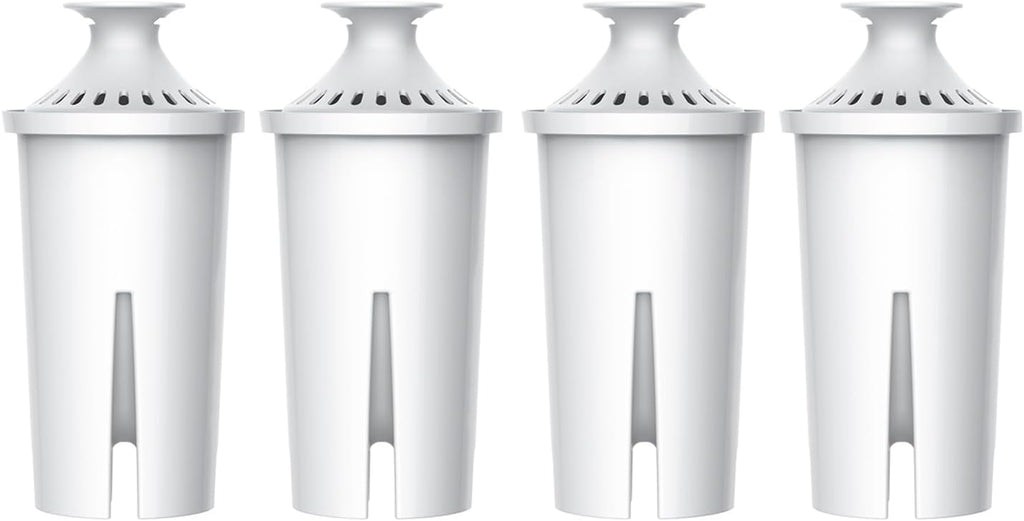 AQUA CREST Replacement for Brita Filter, Brita Water Pitchers and Dispensers, Classic OB03, Mavea 107007, and More, NSF Certified Pitcher Water Filter, 1 Year Filter Supply, 6 Count