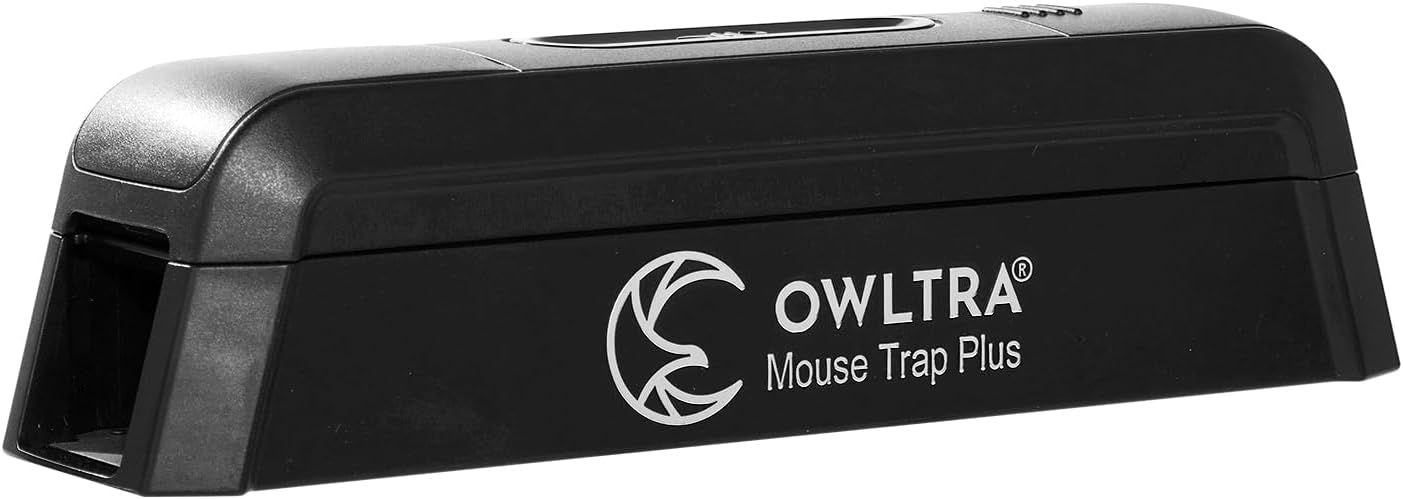 OWLTRA OW-2 Indoor Electric Mouse Trap 2 PCS, Instant Kill Rodent Zapper with Pet Safe Trigger, Black