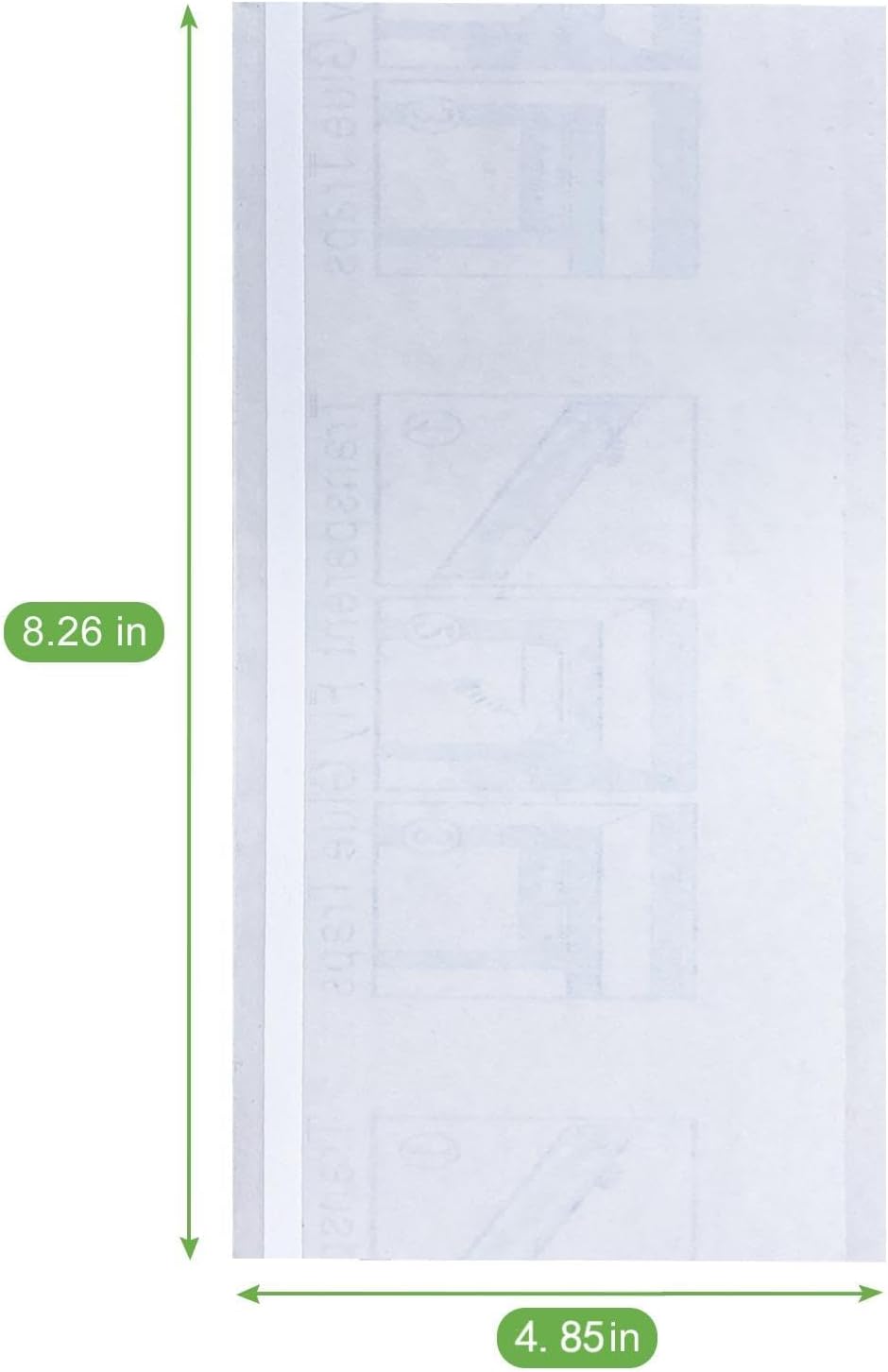 50 Pack Window Fly Trap, Fruit Fly Traps for Indoors, Fly Paper Sticky Strips, Fly Traps for Indoors Clear