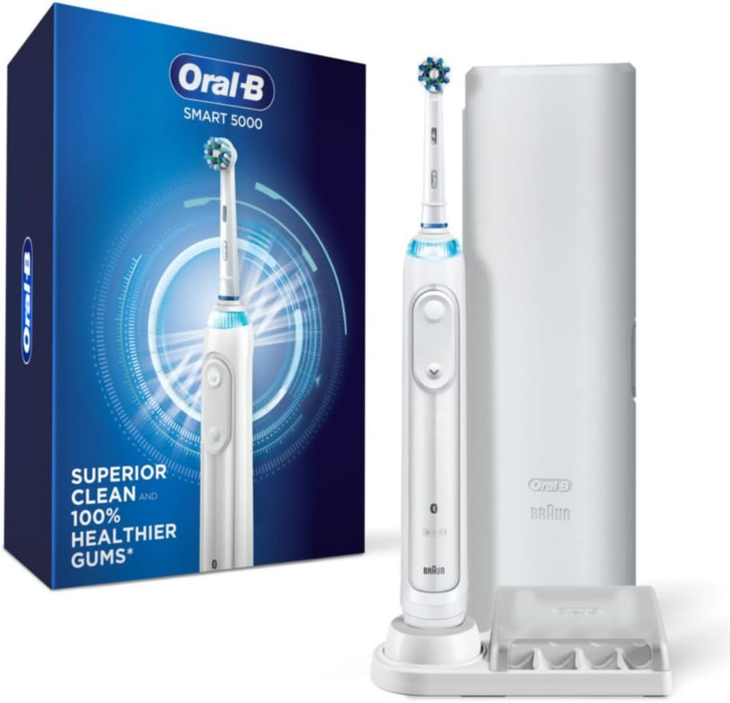 Oral-B Pro 5000 Smartseries Power Rechargeable Electric Toothbrush with Bluetooth Connectivity, Black Edition