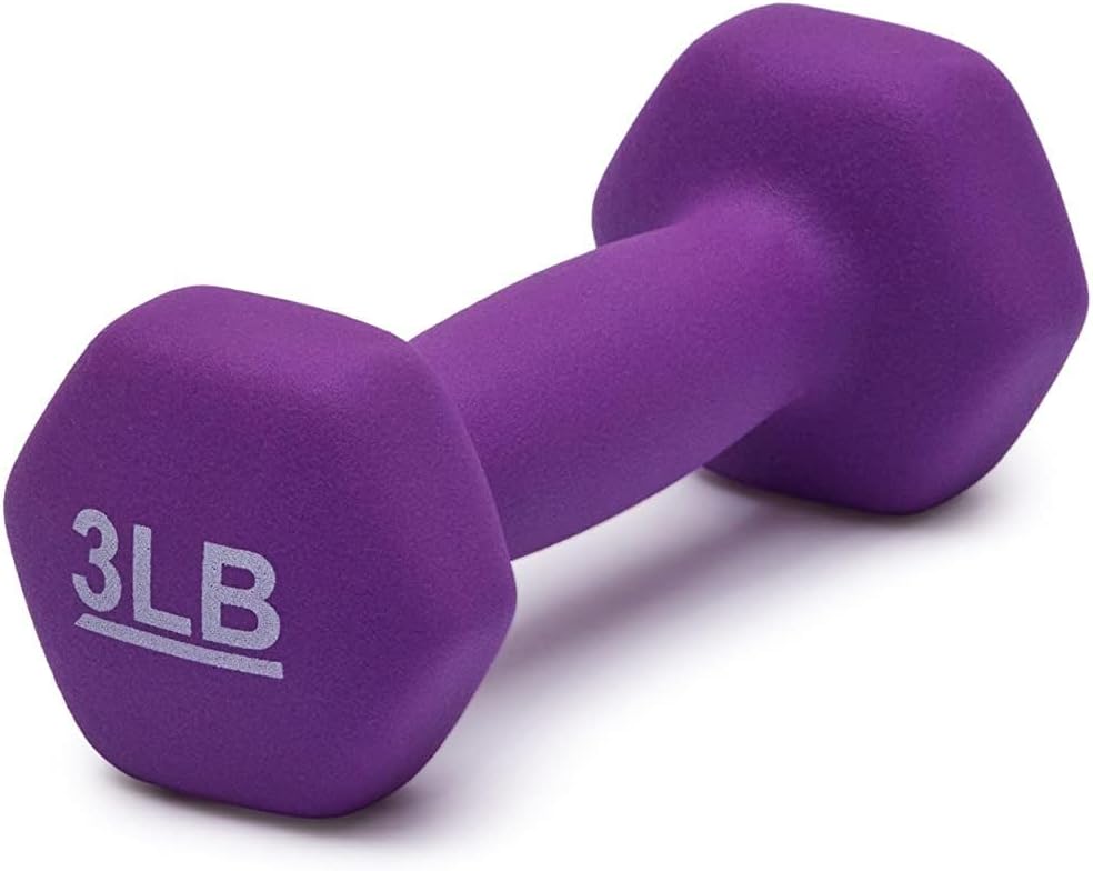 Basics Neoprene Dumbbell Hand Weights for Exercise and Muscle Toning