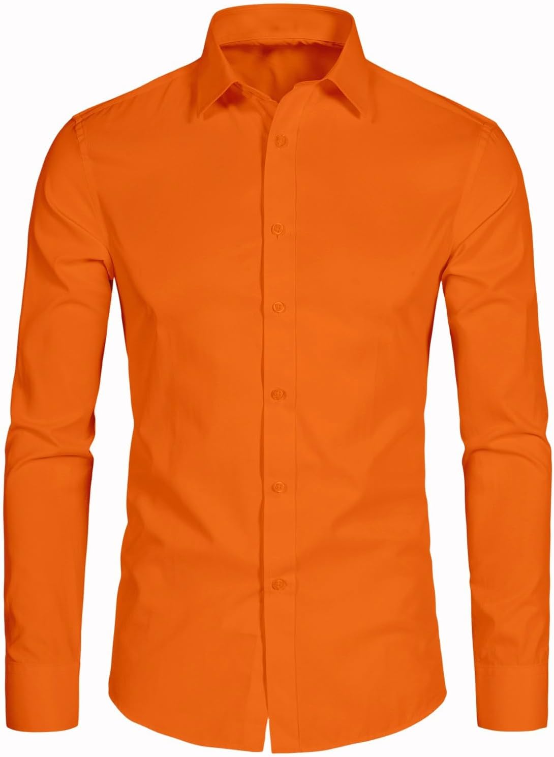 BEILU Stretch Mens Slim Fit Dress Shirts Formal Long Sleeve Button Down Shirts