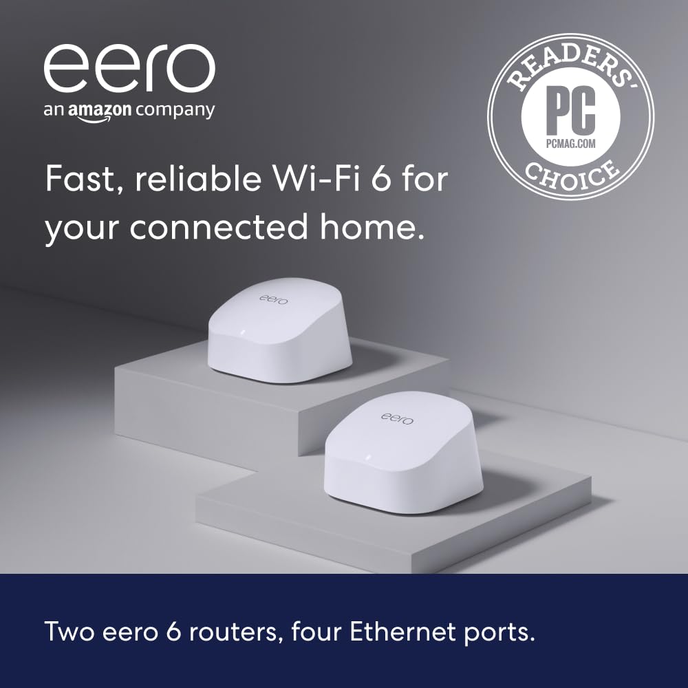 eero 6 mesh wifi extender - Add up to 1,500 sq. ft. of Wi-Fi 6 coverage to your existing eero mesh wifi network