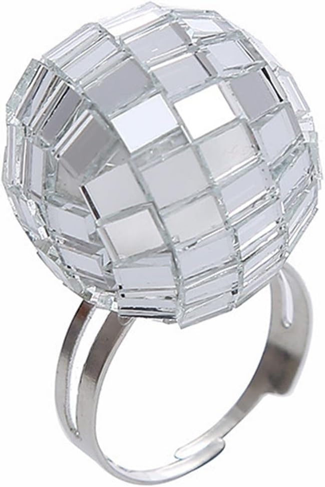 Disco Ball Earrings 24mm 70'S Disco Punk Earrings for Women Jewelry