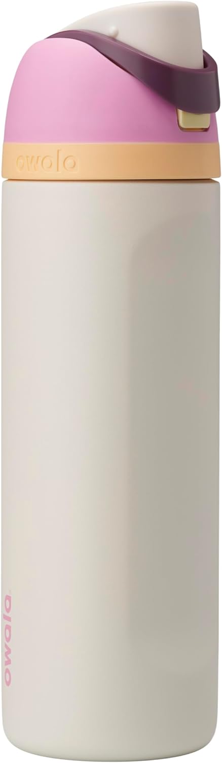 Owala FreeSip Insulated Stainless Steel Water Bottle with Straw, BPA-Free Sports Water Bottle, Great for Travel, 24 Oz, Denim