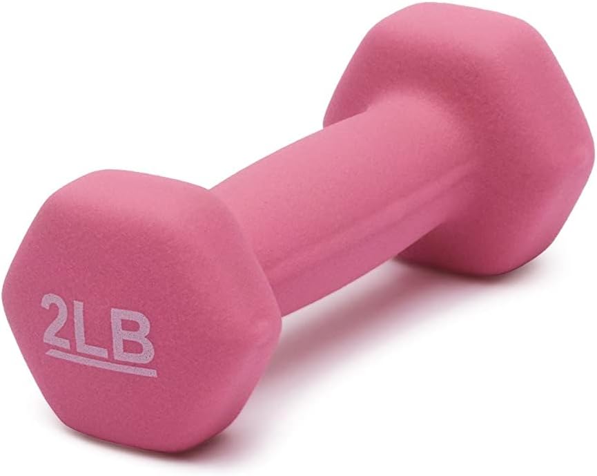 Basics Neoprene Dumbbell Hand Weights for Exercise and Muscle Toning