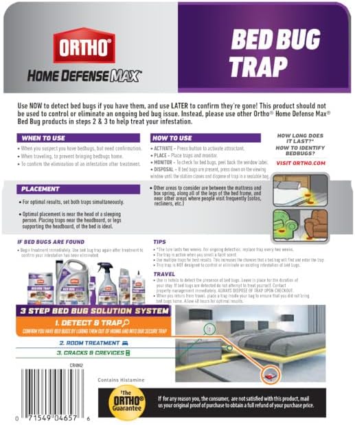 Ortho Home Defense Max Bed Bug, Flea and Tick Killer with Comfort Wand, Bed Bug Spray, Kills Bed Bug Eggs, Fleas and Ticks, 1 gal.