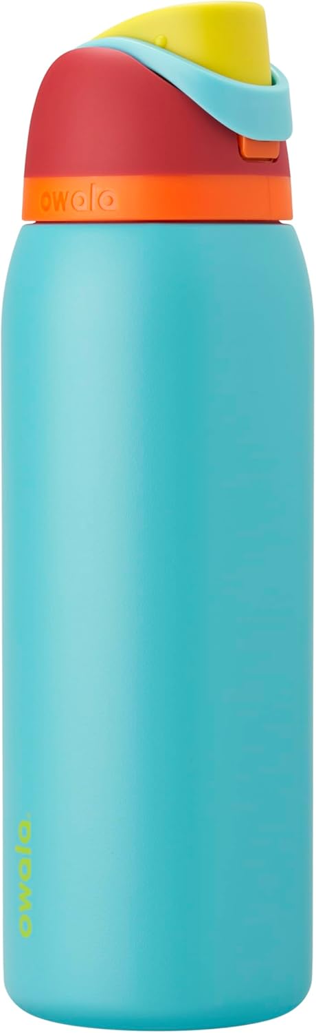 Owala FreeSip Insulated Stainless Steel Water Bottle with Straw, BPA-Free Sports Water Bottle, Great for Travel, 24 Oz, Denim