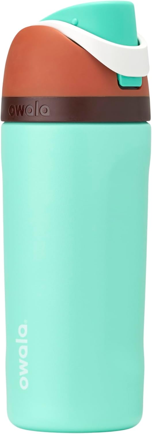 Owala FreeSip Insulated Stainless Steel Water Bottle with Straw, BPA-Free Sports Water Bottle, Great for Travel, 24 Oz, Denim