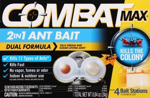 Combat Max 2 in 1 Ant Bait Station, 4 Count
