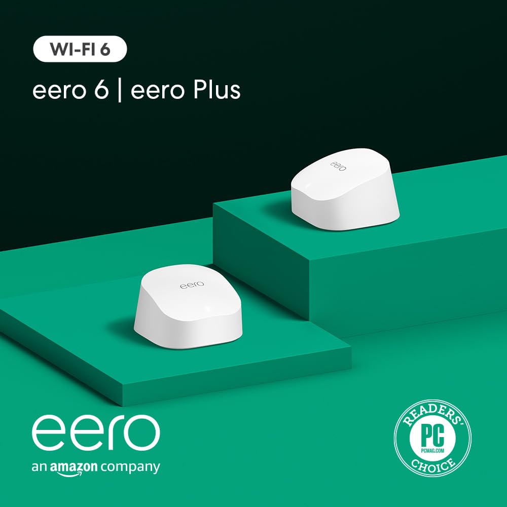 eero 6 mesh wifi extender - Add up to 1,500 sq. ft. of Wi-Fi 6 coverage to your existing eero mesh wifi network