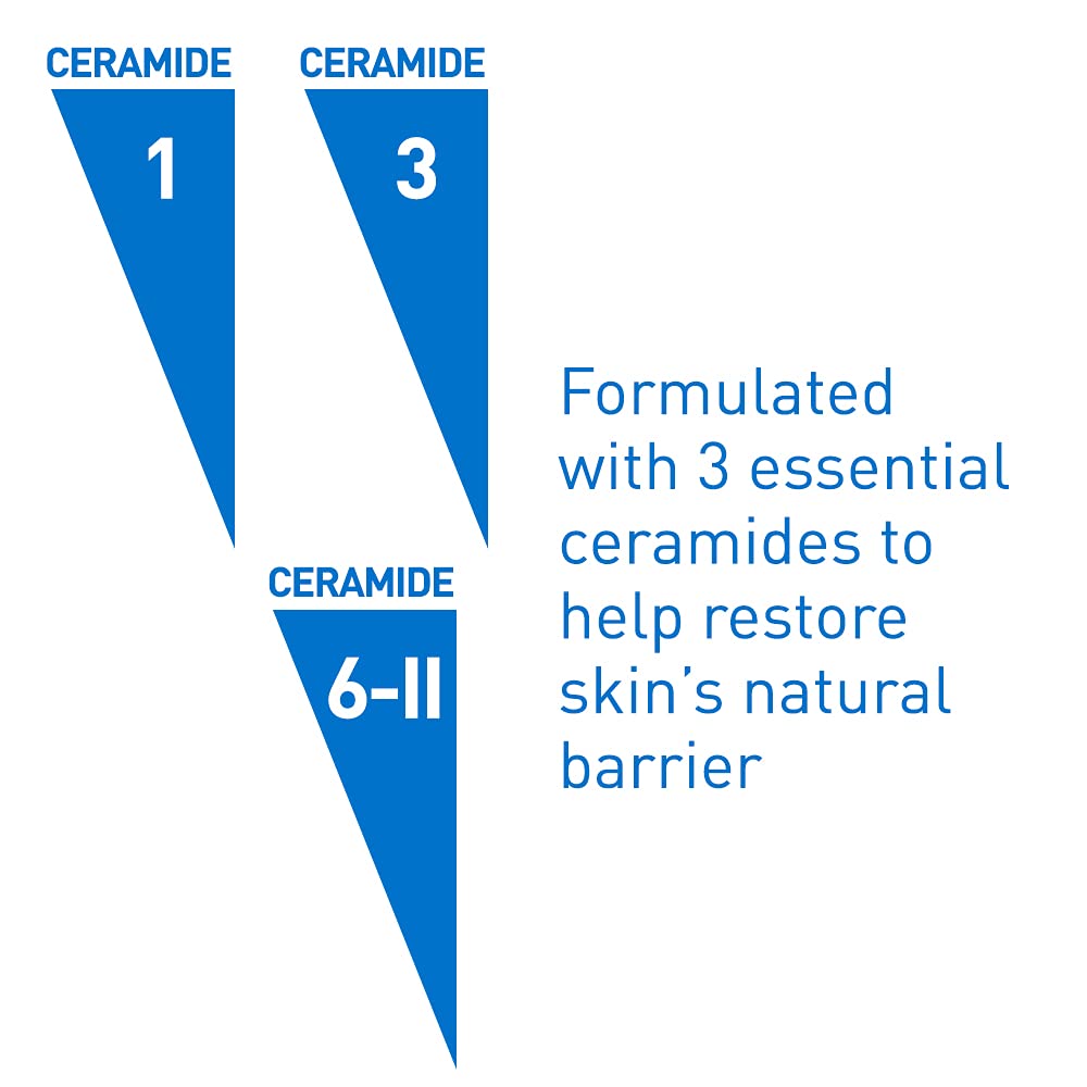 CeraVe Hydrating Cleanser Bar, Soap-Free Body and Facial Cleanser with 5% Moisturizing Cream, Fragrance-Free, 3-Pack, 4.5 Ounce Each
