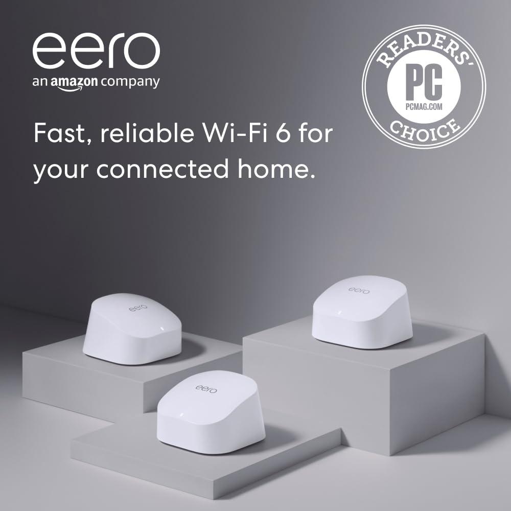 eero 6 mesh wifi extender - Add up to 1,500 sq. ft. of Wi-Fi 6 coverage to your existing eero mesh wifi network