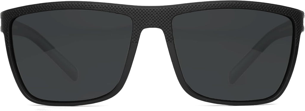 ZENOTTIC Polarized Sunglasses for Men Lightweight TR90 Frame UV400 Protection Square Sun Glasses