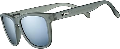 goodr Going to Valhalla...Witness! Polarized Sunglasses for Men & Women, Medium Sized (OG), Dark Gray Translucent Frames with Chrome Mirrored Reflective Lenses, UV400 Protection, No Slip