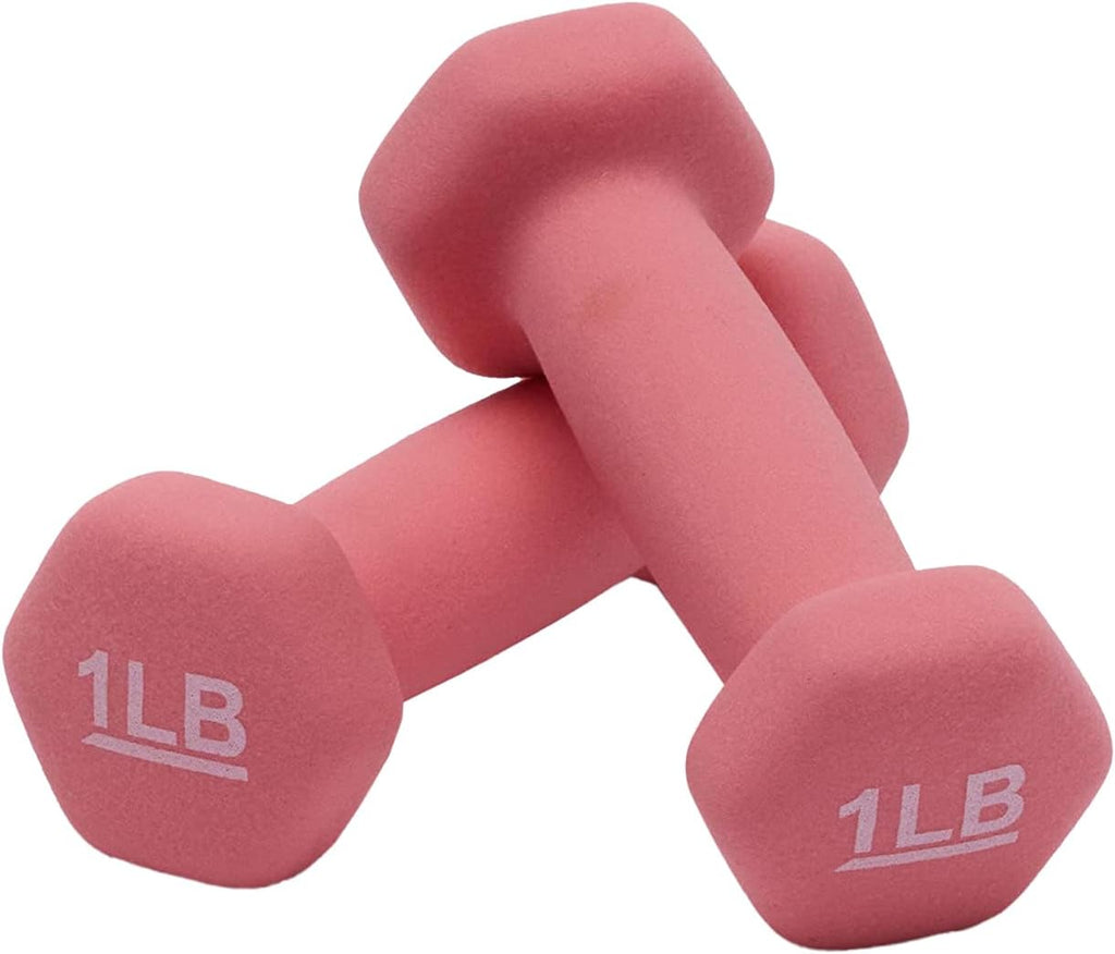 Basics Neoprene Dumbbell Hand Weights for Exercise and Muscle Toning