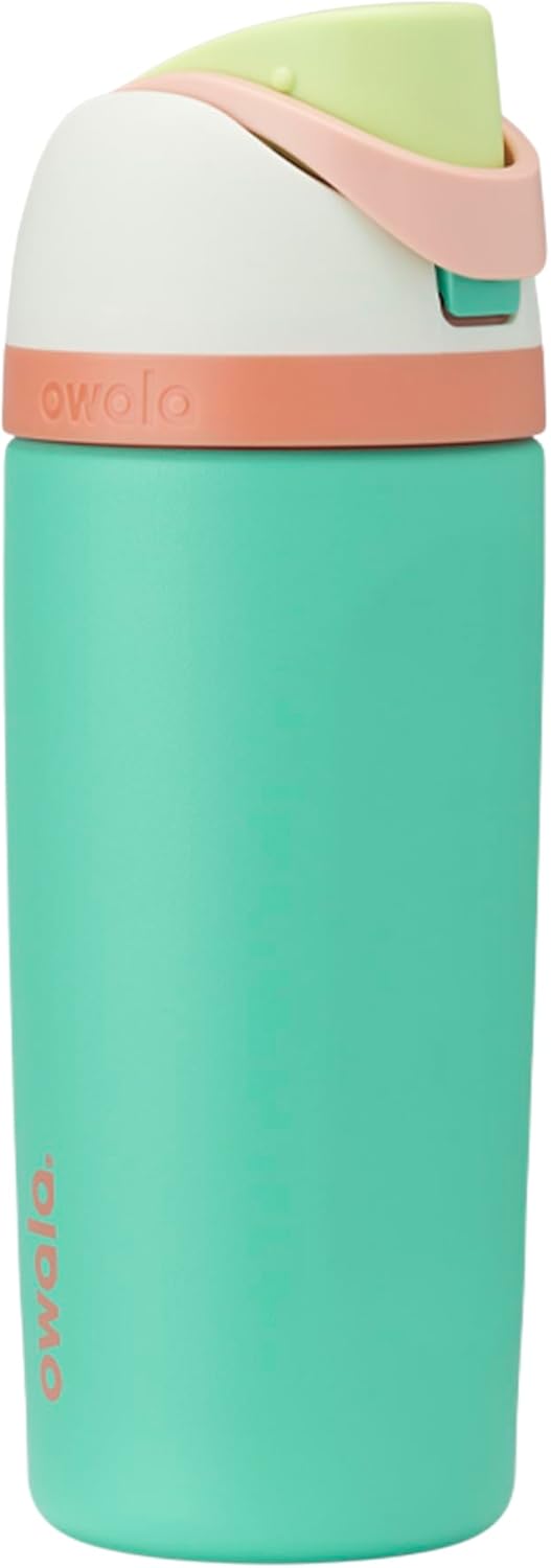 Owala FreeSip Insulated Stainless Steel Water Bottle with Straw, BPA-Free Sports Water Bottle, Great for Travel, 24 Oz, Denim