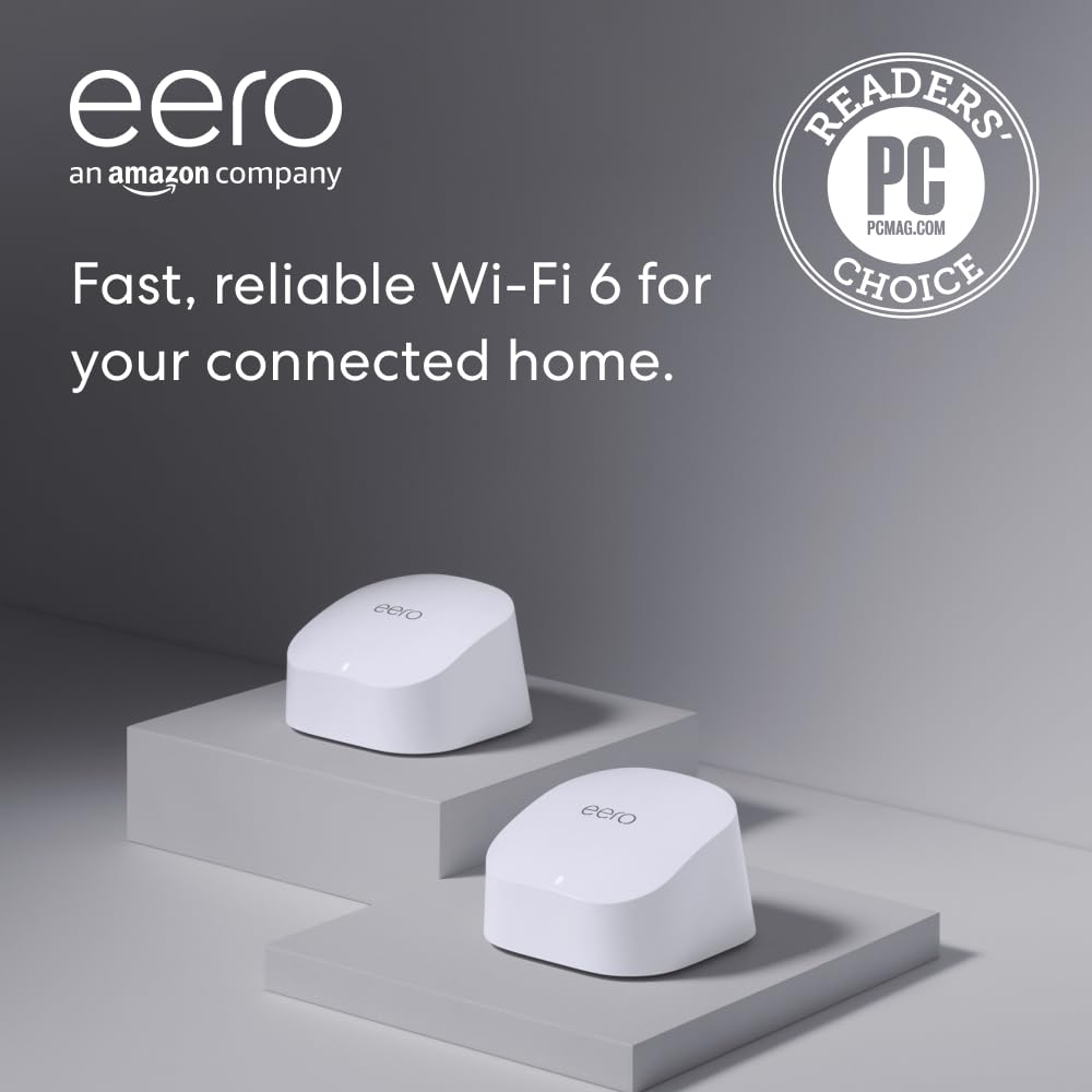 eero 6 mesh wifi extender - Add up to 1,500 sq. ft. of Wi-Fi 6 coverage to your existing eero mesh wifi network