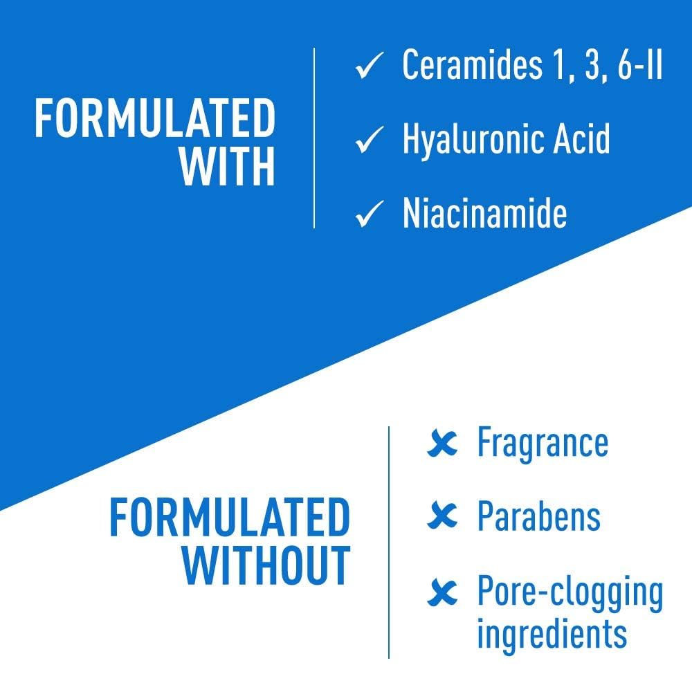 CeraVe Hydrating Cleanser Bar, Soap-Free Body and Facial Cleanser with 5% Moisturizing Cream, Fragrance-Free, 3-Pack, 4.5 Ounce Each