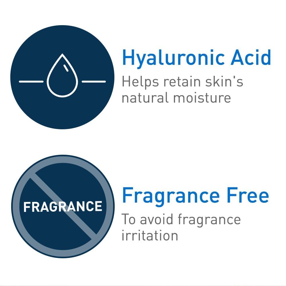 CeraVe Hydrating Cleanser Bar, Soap-Free Body and Facial Cleanser with 5% Moisturizing Cream, Fragrance-Free, 3-Pack, 4.5 Ounce Each