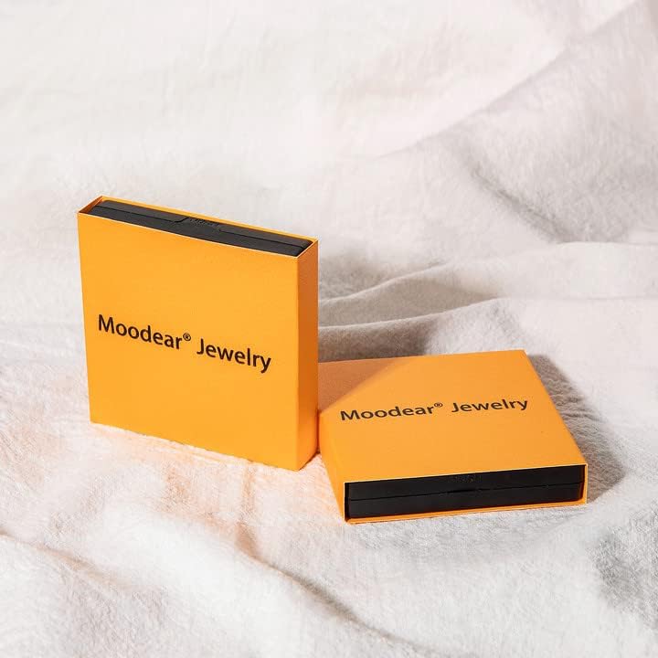 Moodear Gold Necklace for Women Dainty Chunky 14K Gold Plated/Sliver Plated Chain Necklace Cuban Link Paperclip Chain Choker Toggle Clasp Layered Necklace for Women Trendy Fashion Gift